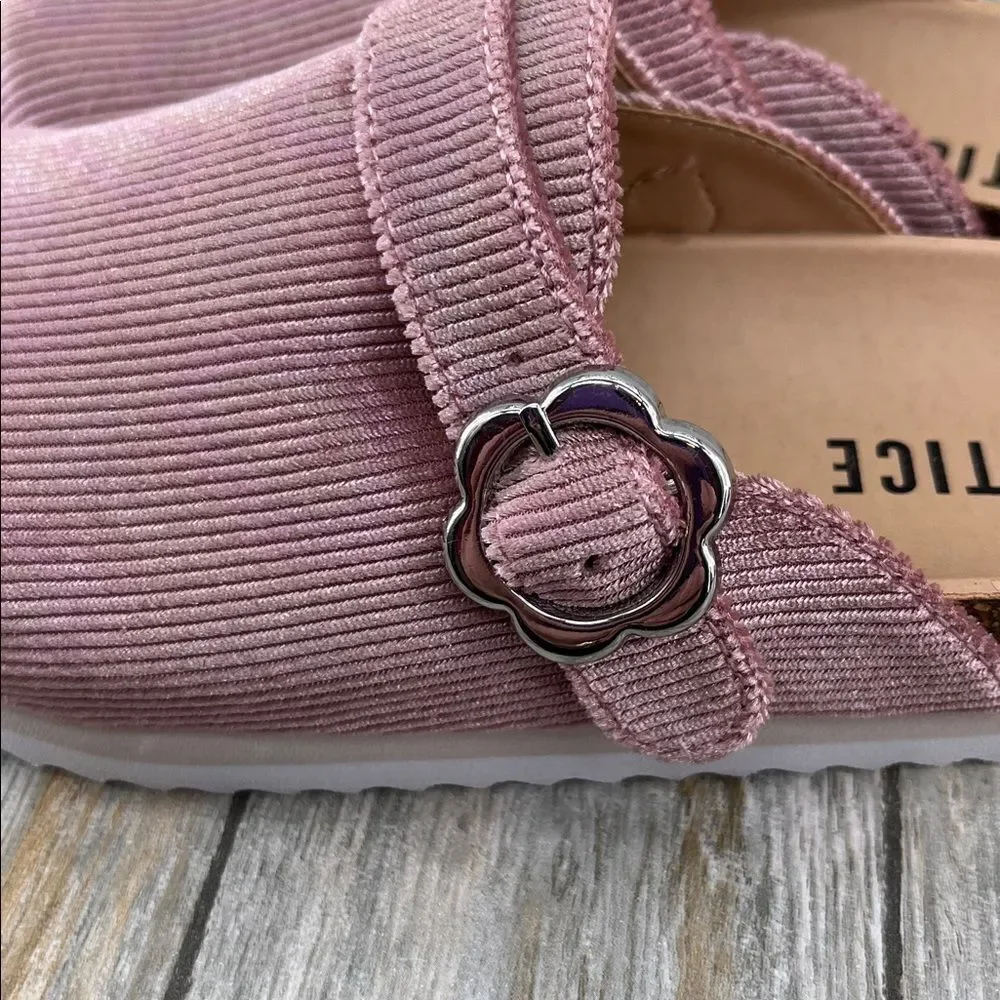 Little Girls Justice Unlined Platform Clogs Shoes Size 3